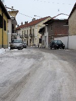 Strada ghiacciata Domenica mattina
